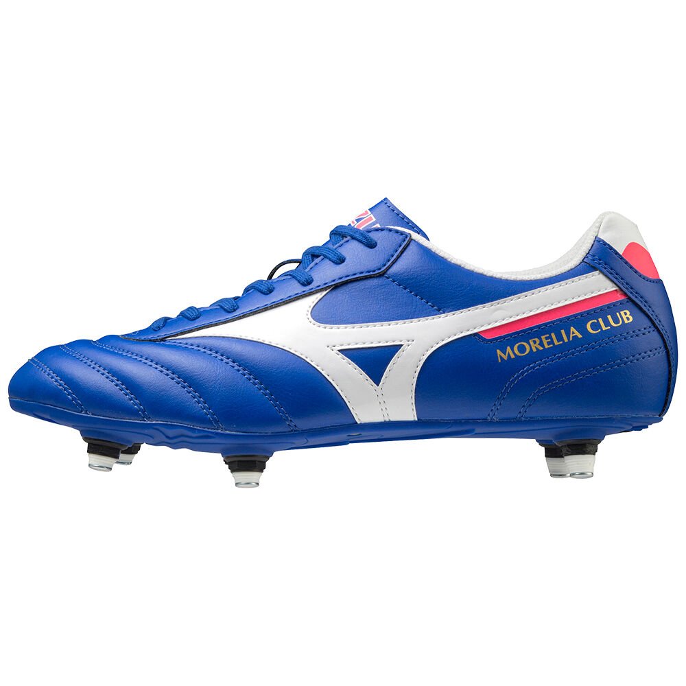 Mizuno Morelia II Club SI - Bayan Krampon - Mavi/Beyaz Türkiye (UXJNKV-548)